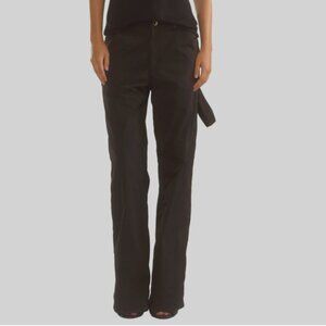 CYNTHIA ROWLEY black painter trousers - size Large